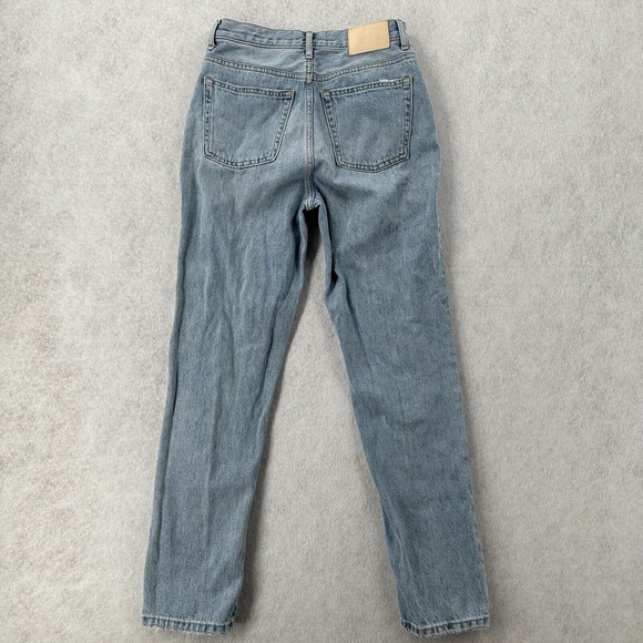 Everlane Jeans Womens Size 25 The 90's Cheeky Light Wash Blue Patchwork - Picture 2 of 11